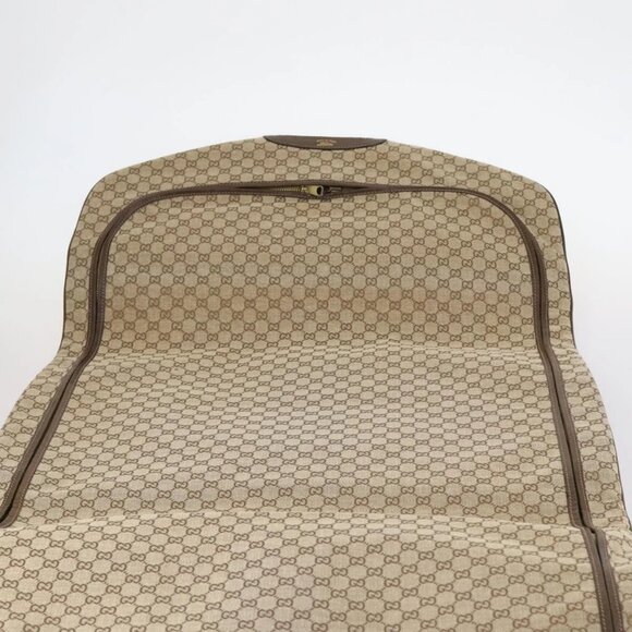 GUCCI GG Canvas Web Sherry Line Garment Cover Beige Red Green Auth 143581 - Picture 12 of 16